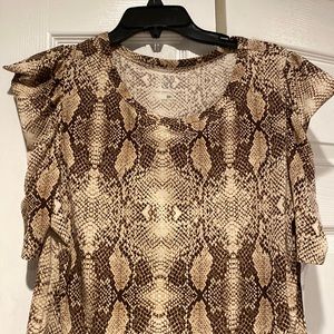 Snake Print Top Ny &co